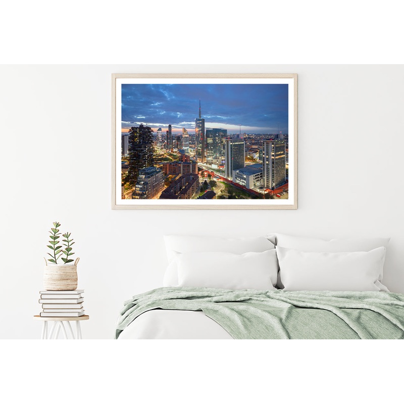 Skyline Of Milano Porta Nuova Home Decor Premium Quality Poster Print Choose Your Sizes