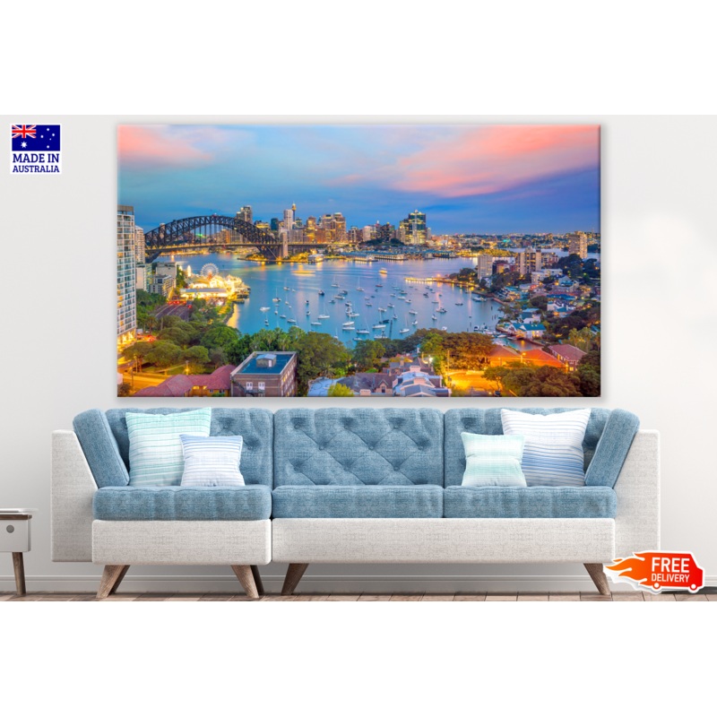 Sydney City SkyLine View Print 100% Australian Made