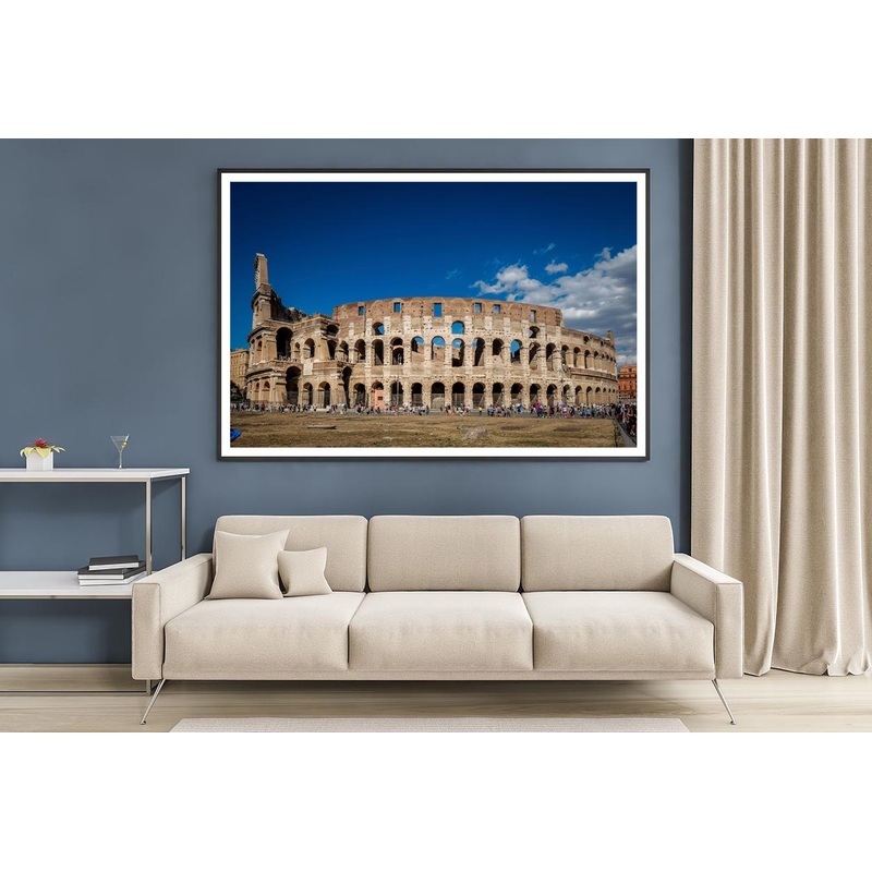 Views Of the Coliseum Rome, Italy Home Decor Premium Quality Poster Print Choose Your Sizes