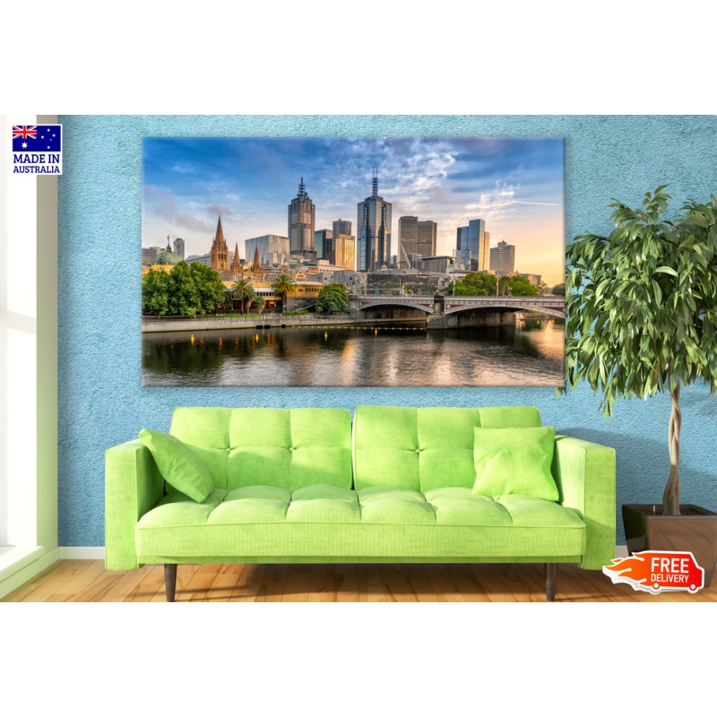Yarra River & Melbourne City View Photograph Print 100% Australian Made