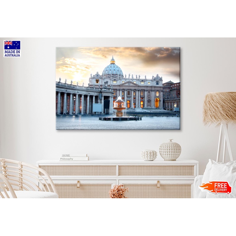 Basilica Di San Pietro, Vatican, Rome, Italy Wall Art Decor 100% Australian Made
