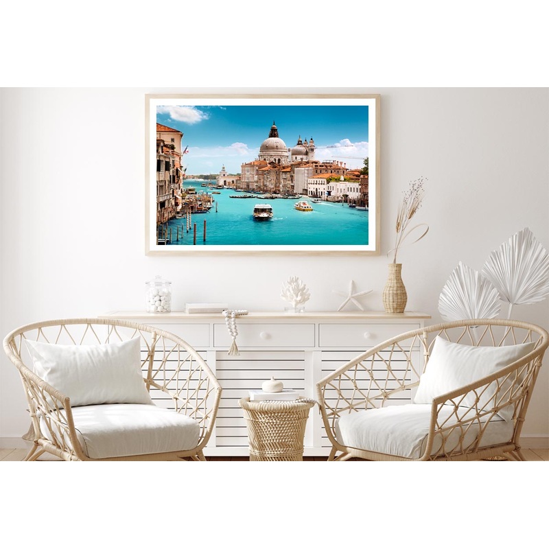 Basilica Santa Maria Della Salute, Venice, Italy Home Decor Premium Quality Poster Print Choose Your Sizes