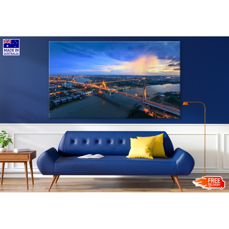 Bridge & City Sky Line Photograph Print 100% Australian Made