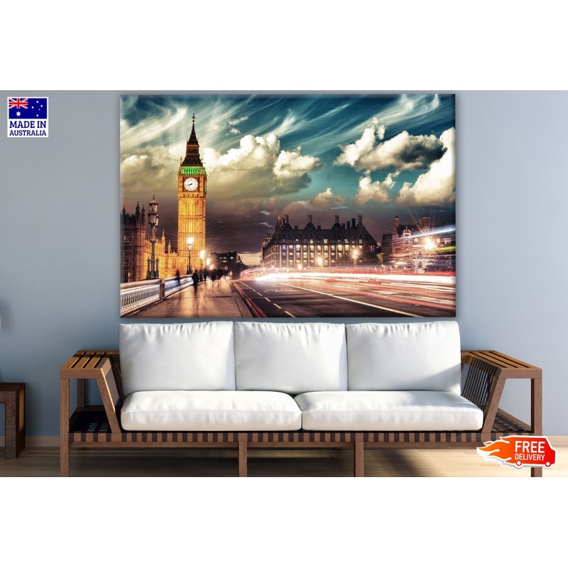 London Bridge Night View Stunning Photograph Print 100% Australian Made