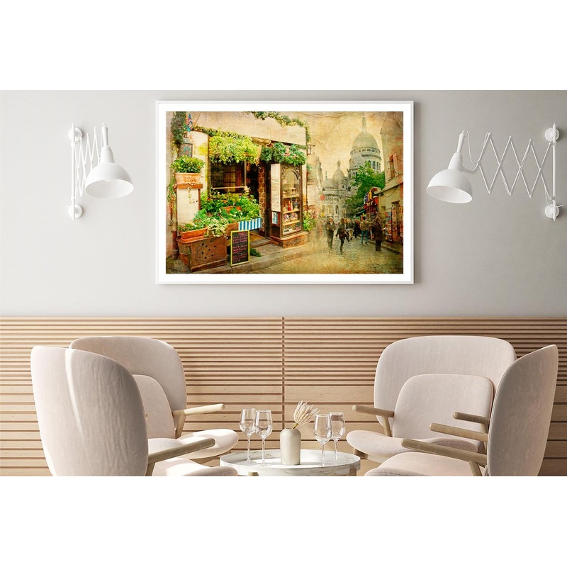 Parisian Streets - Montmartre Home Decor Premium Quality Poster Print Choose Your Sizes
