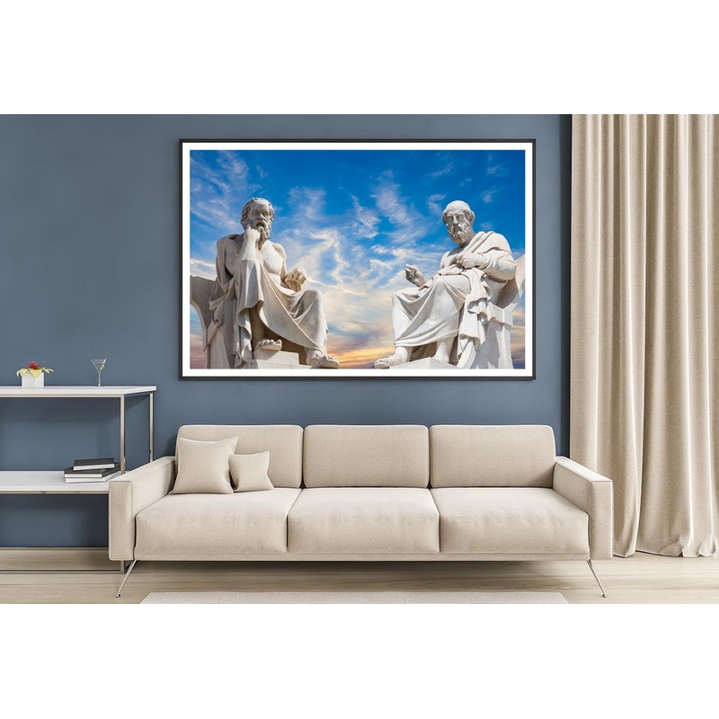 Plato And Socrates, The Greatest Ancient Greek Philosophers Home Decor Premium Quality Poster Print Choose Your Sizes