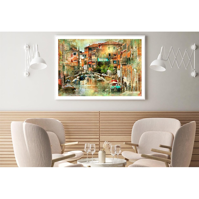 Venice, Artwork in Painting Style Home Decor Premium Quality Poster Print Choose Your Sizes