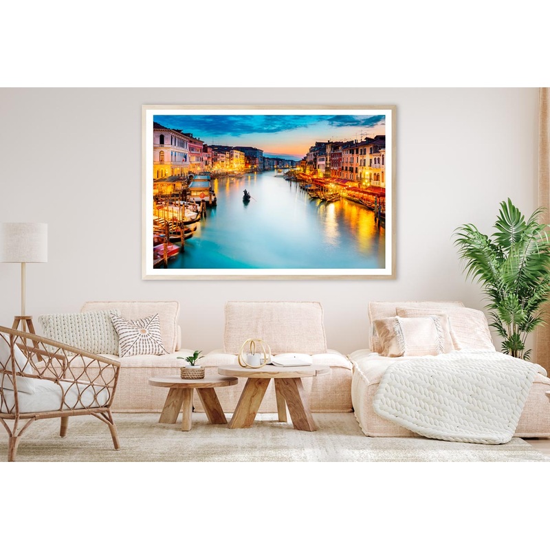 Venice, Canal Grande - Italy Home Decor Premium Quality Poster Print Choose Your Sizes