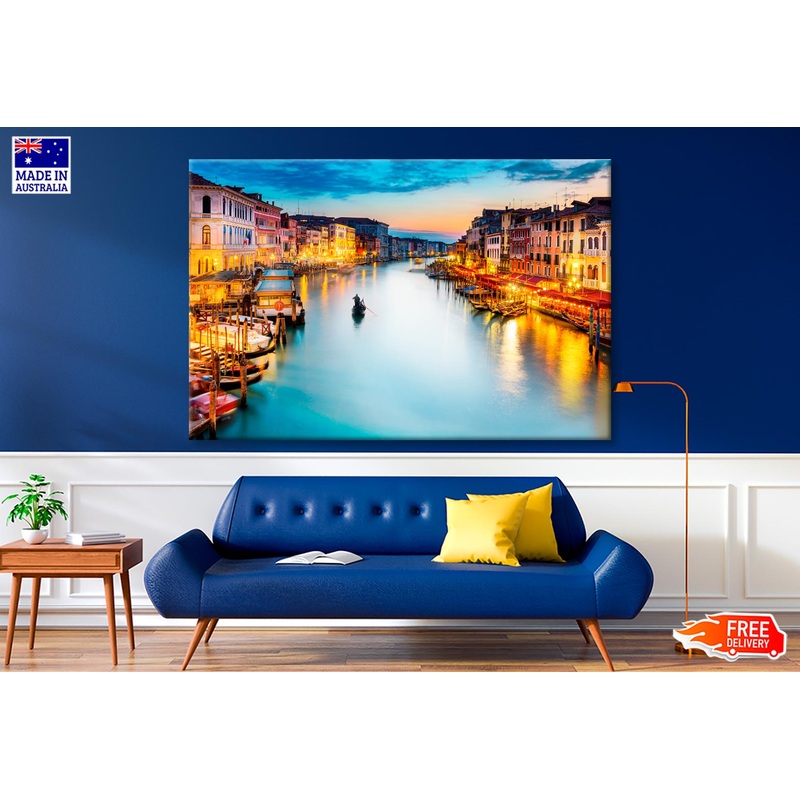 Venice, Canal Grande - Italy View Wall Art Decor 100% Australian Made