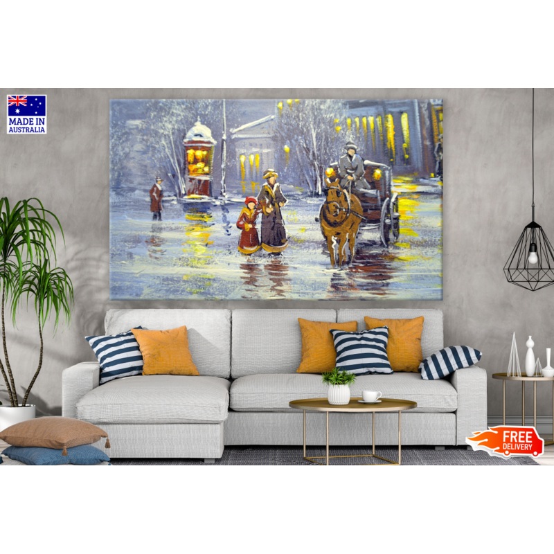 Vintage City Painting Print 100% Australian Made