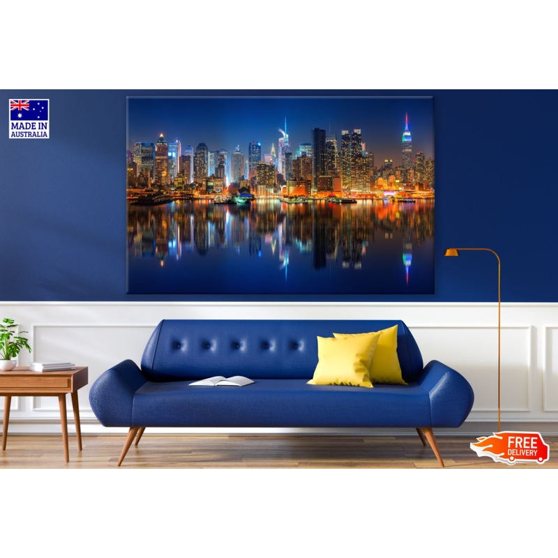 Stunning City Night View Photograph Print 100% Australian Made