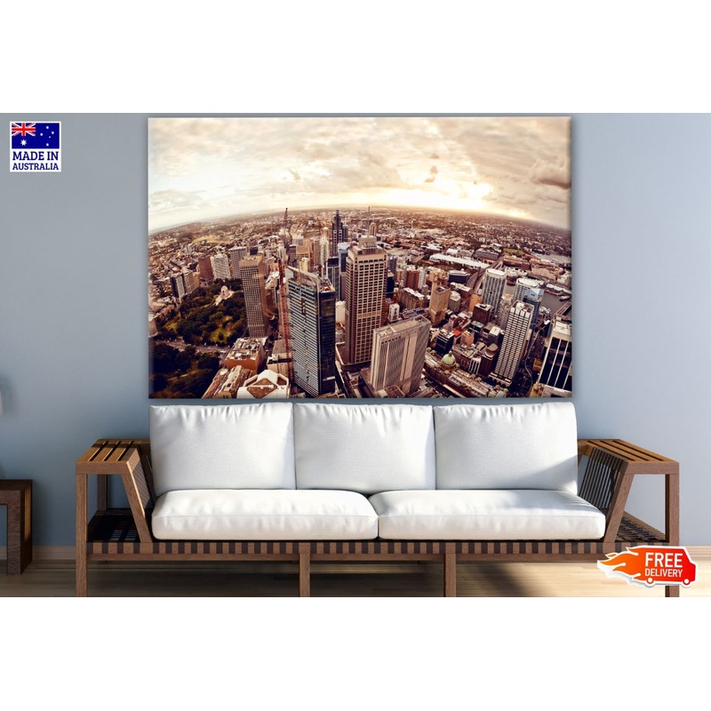 Stunning City Sky View Photograph Print 100% Australian Made