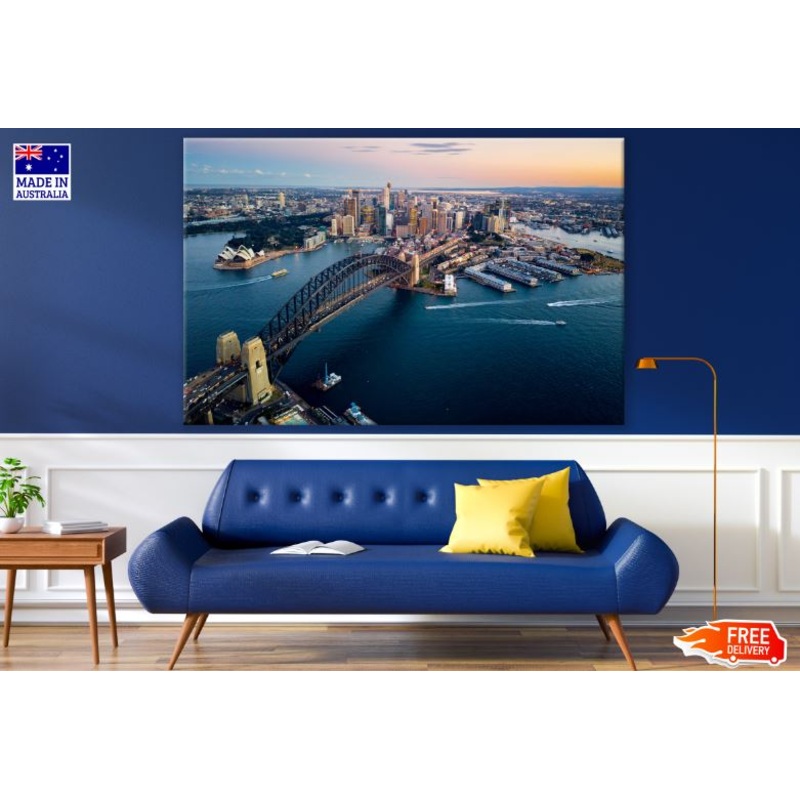 Sydney City Skyline View Photograph Print 100% Australian Made