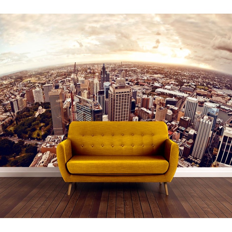 Wallpaper Murals Peel and Stick Removable City Aerial View High Quality