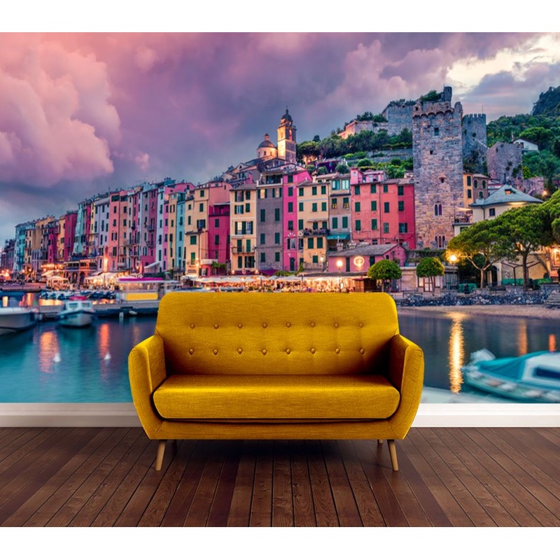 Wallpaper Murals Peel and Stick Removable City & Beach Sunset High Quality