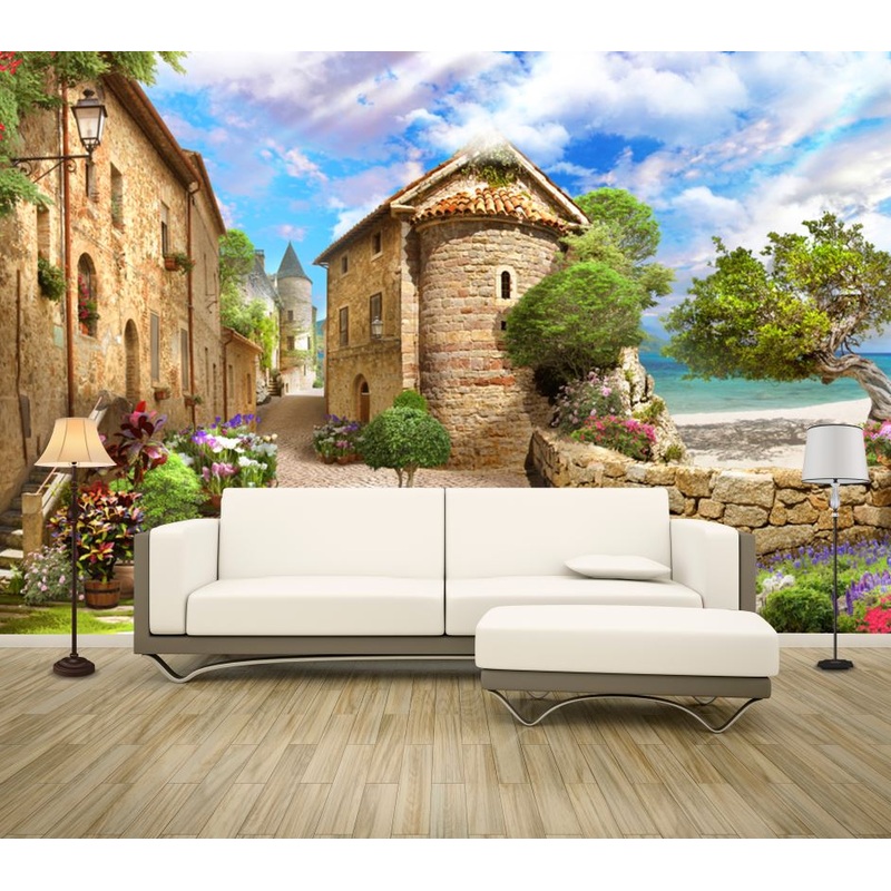 Wallpaper Murals Peel and Stick Removable Houses View High Quality