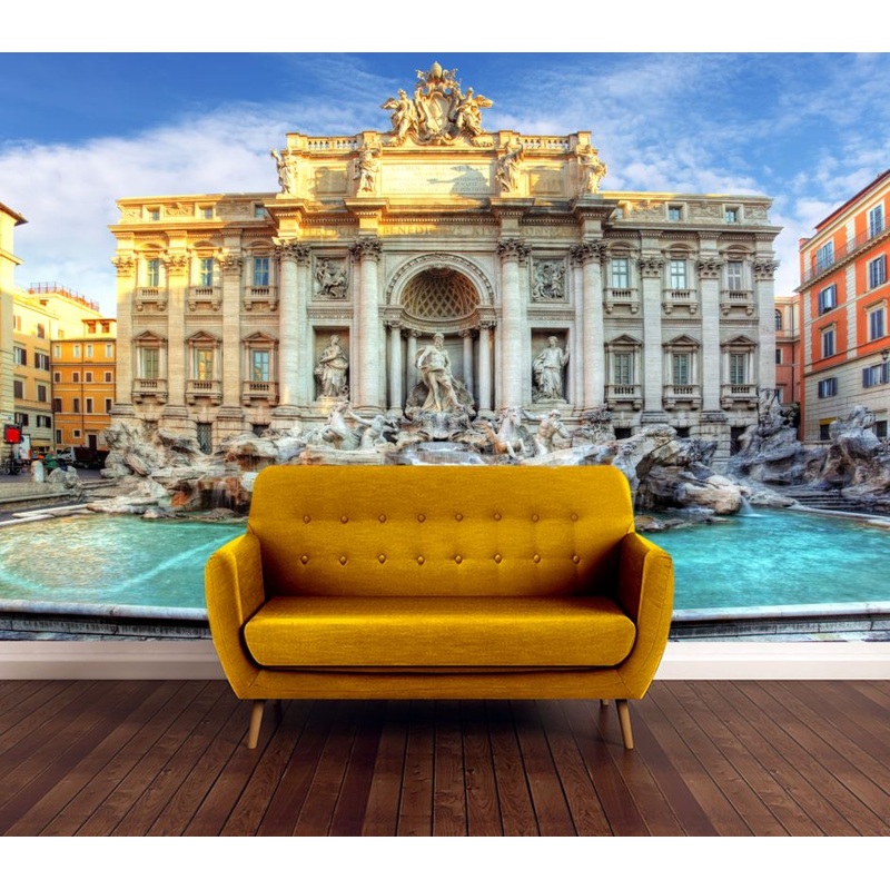 Wallpaper Murals Peel and Stick Removable Trevi Fountain, Rome, Italy High Quality