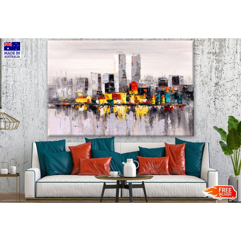 Watercolor City Painting Print 100% Australian Made