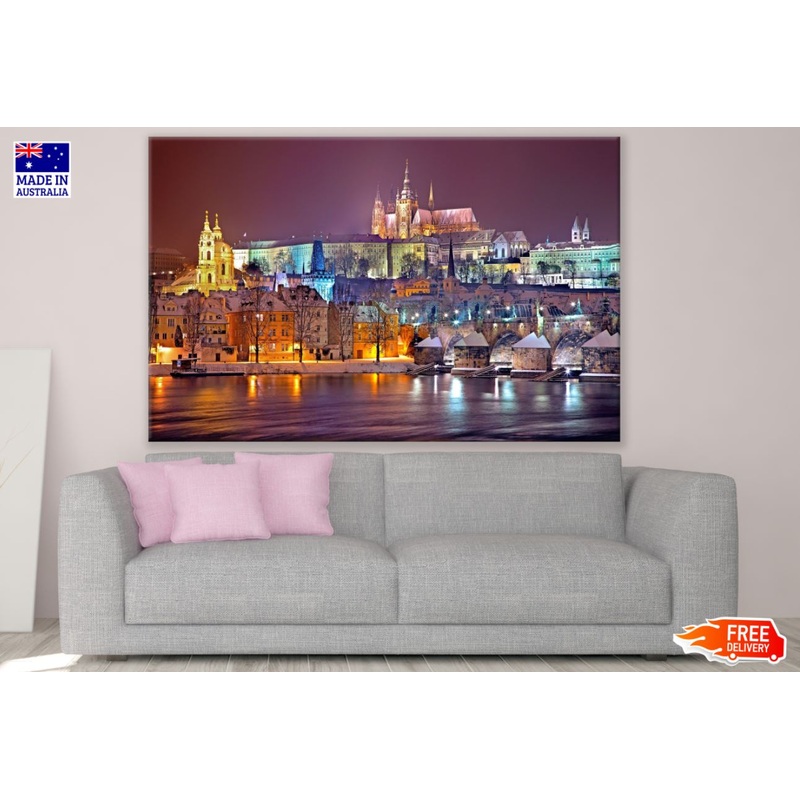 Night City Scenery Photograph Print 100% Australian Made