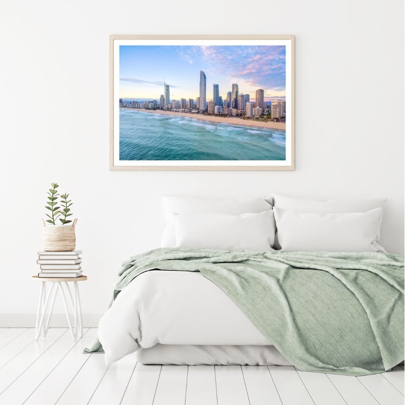 Sea & City Scenery Photograph Home Decor Premium Quality Poster Print Choose Your Sizes