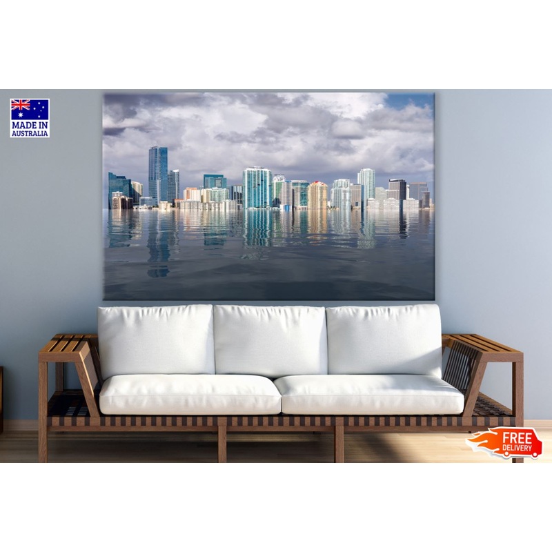 Sea & City Scenery View Print 100% Australian Made