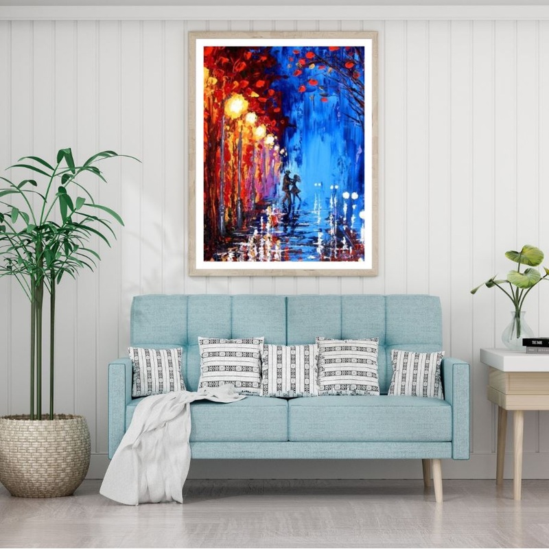 Street View Oil Painting Home Decor Premium Quality Poster Print Choose Your Sizes