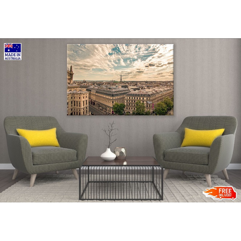 Arc De Triomphe Eiffel Tower View Photograph Print 100% Australian Made