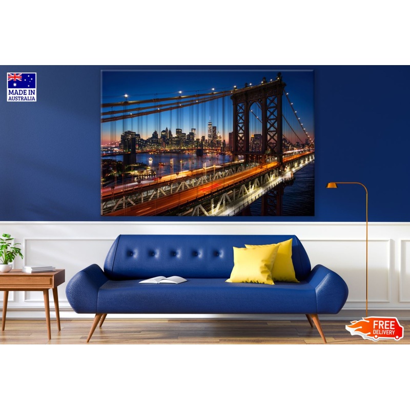 Bridge Night View Photograph Print 100% Australian Made