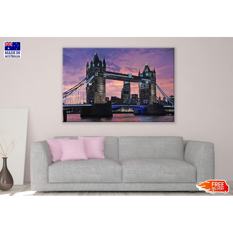 London Tower Bridge Night View Photograph Print 100% Australian Made