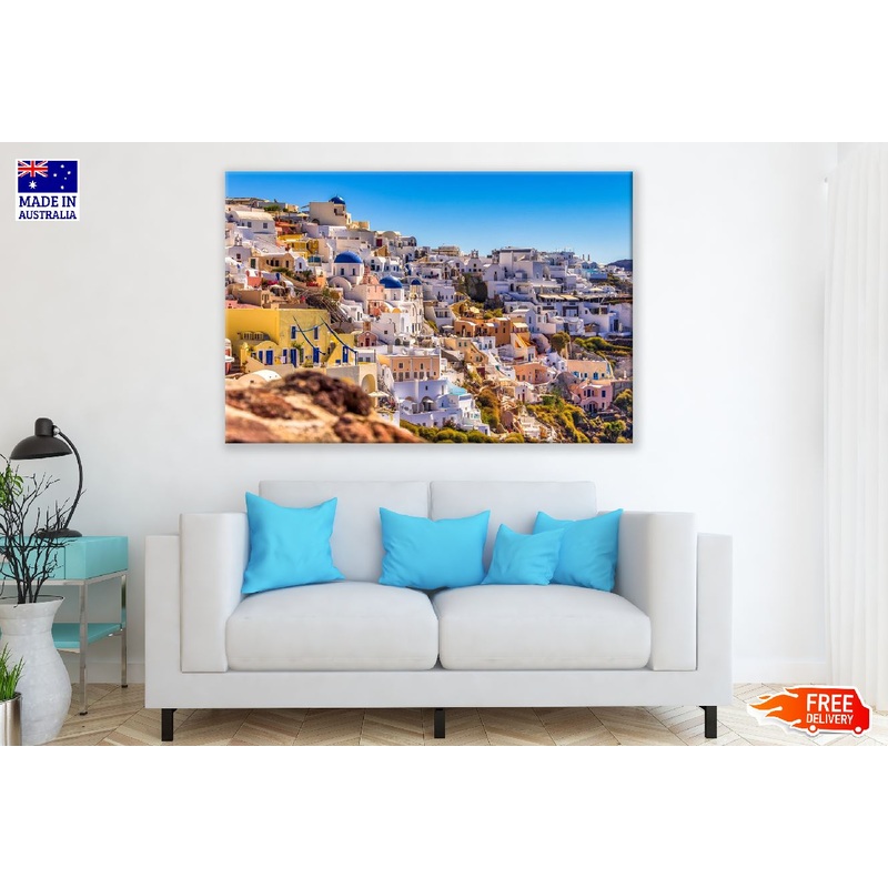Oia Village on Santorini, Greece Photograph Print 100% Australian Made