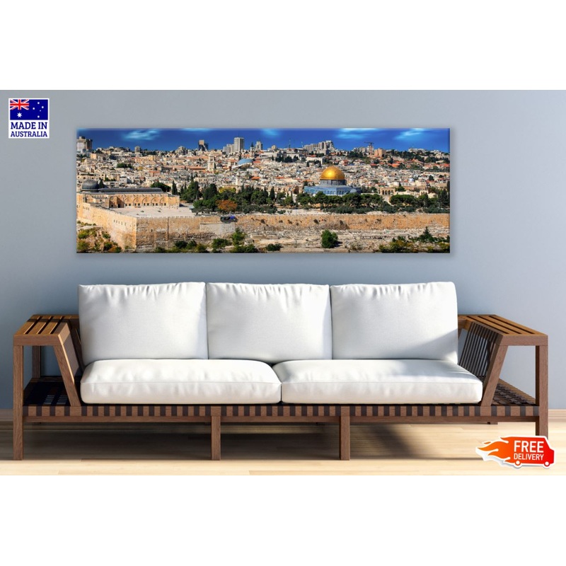 Panoramic Canvas Building Scenery High Quality 100% Australian Made Wall Canvas Print Ready to Hang