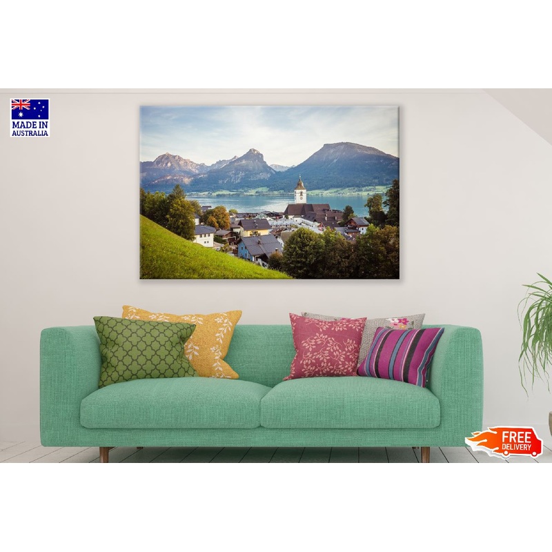 St. Wolfgang & Mountains Austria Print 100% Australian Made