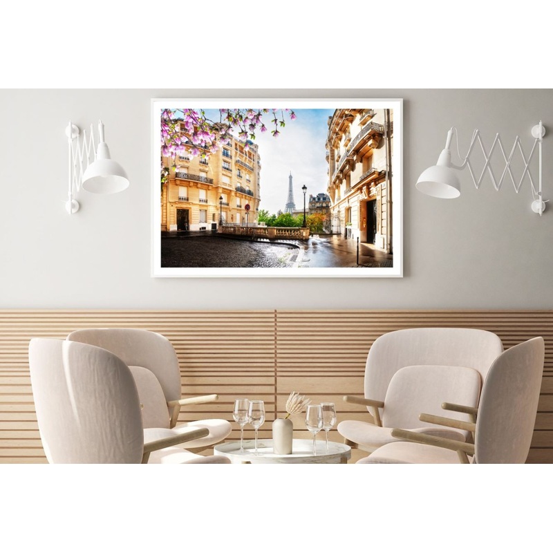 Street near Buldings Photograph Home Decor Premium Quality Poster Print Choose Your Sizes