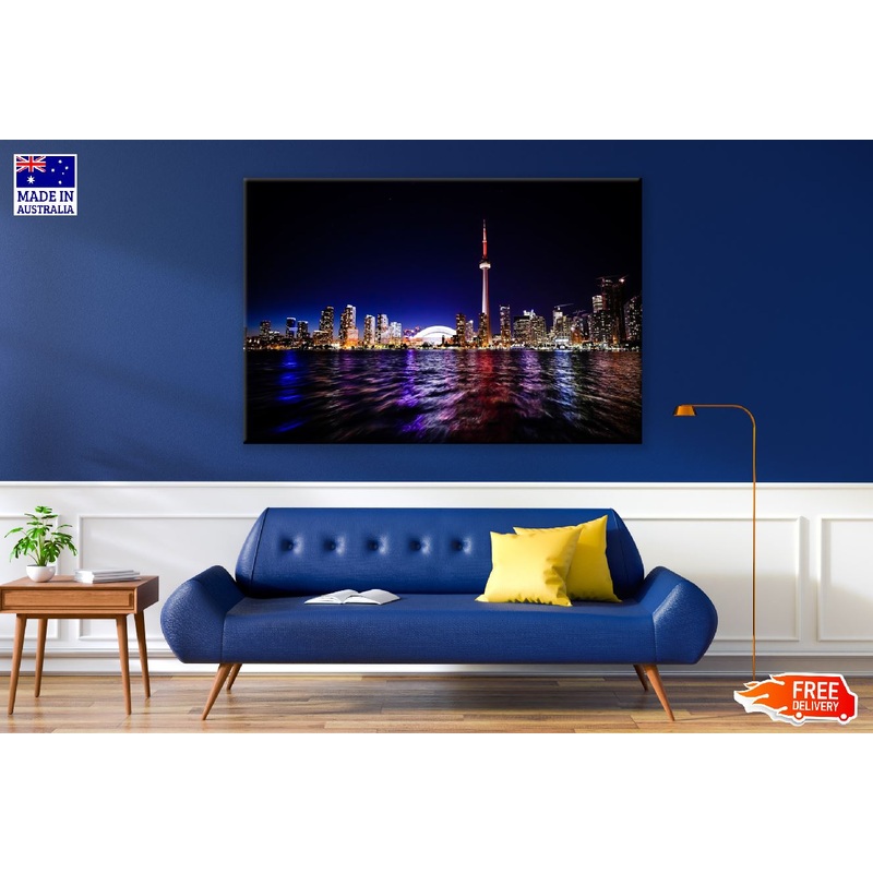 Toronto Skyline, Canada At Night Photograph Print 100% Australian Made