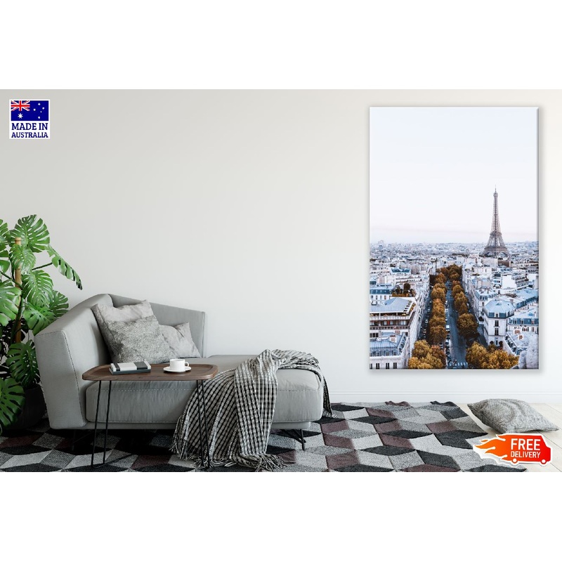 View on Eiffel Tower from Arc De Triomphe in Paris Print 100% Australian Made