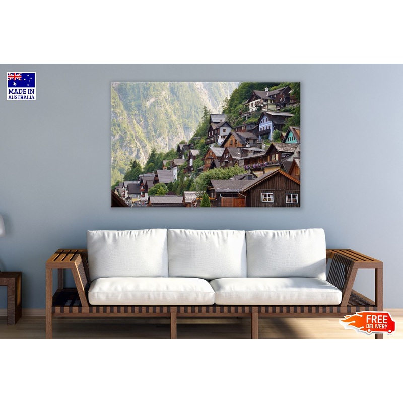 Lake Hallstatt, Austria Town Photograph Print 100% Australian Made