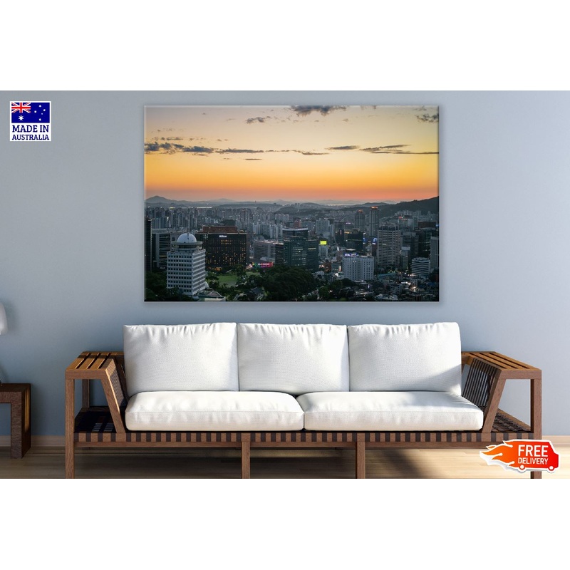 Myeongdong, Seoul, Korea, Sunset Photograph Print 100% Australian Made