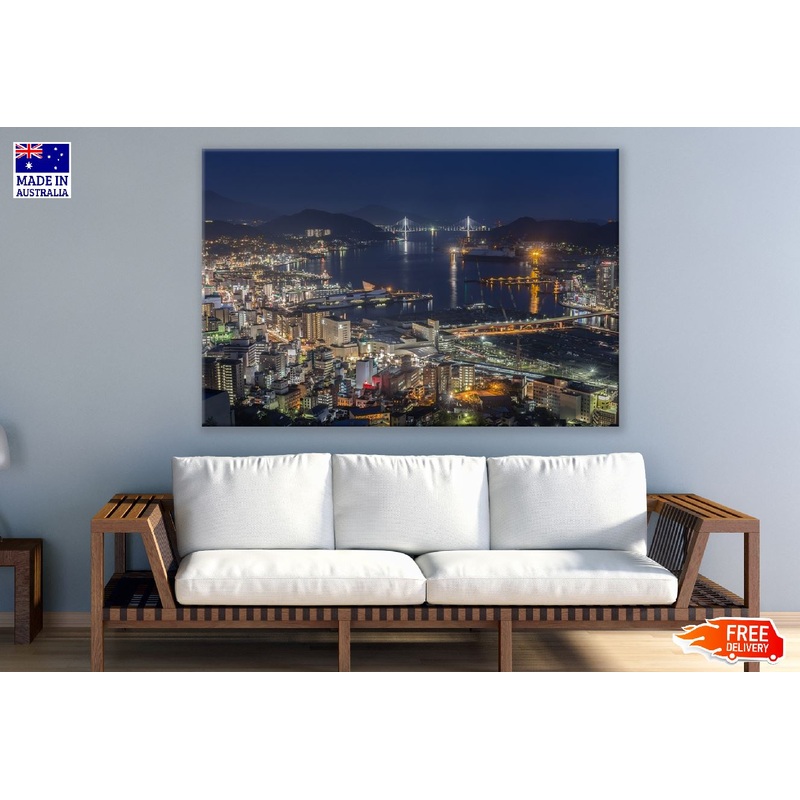Nagasaki's Night View Photograph Japan Print 100% Australian Made