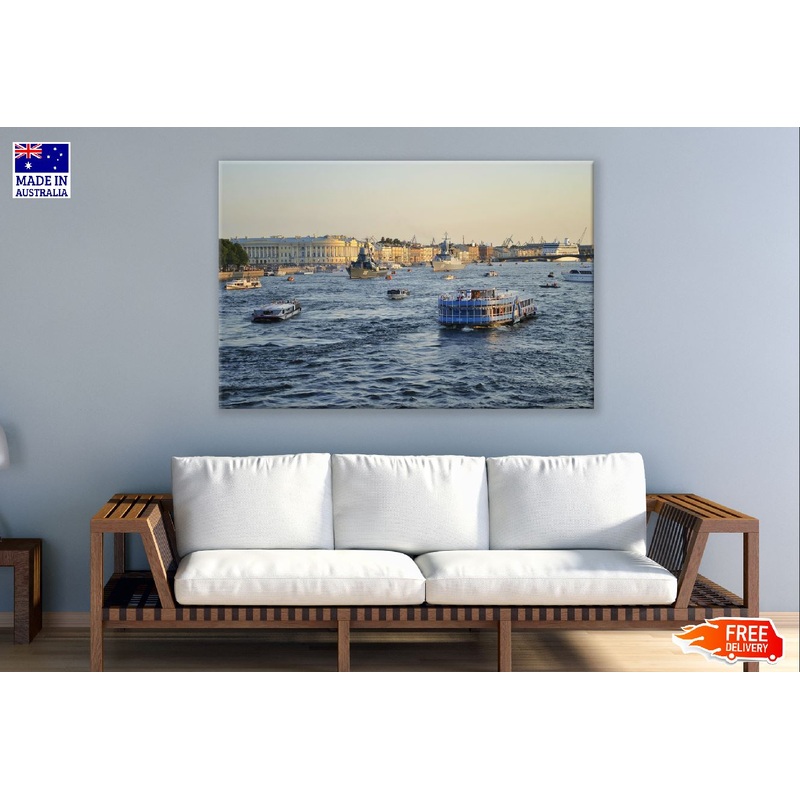 Neva River St Petersburg Sunset Photograph Print 100% Australian Made