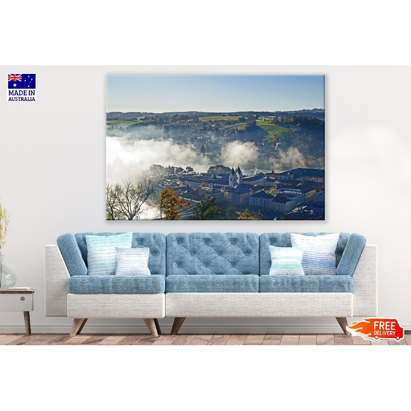 Passau City & Mountains Germany Photograph Print 100% Australian Made