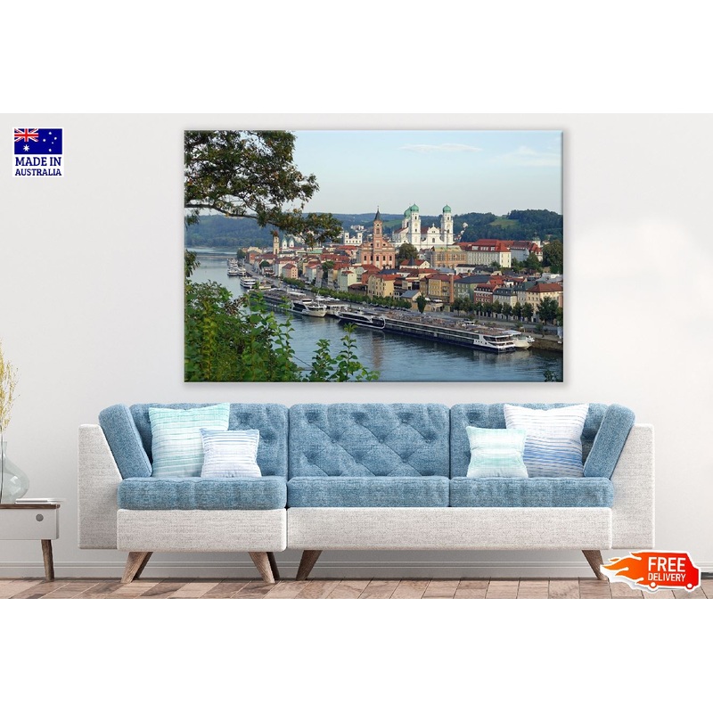 Passau in Bavaria, Germany Skyline Photograph Print 100% Australian Made