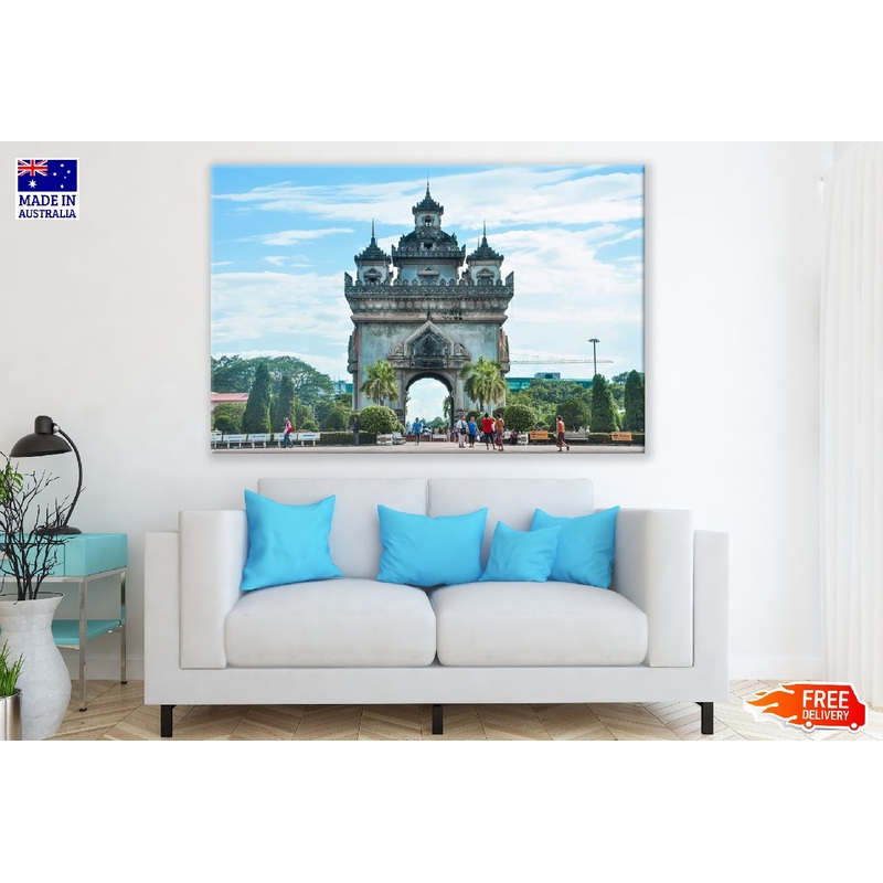 Patuxai Vientiane City Skyline Photograph, Laos Print 100% Australian Made
