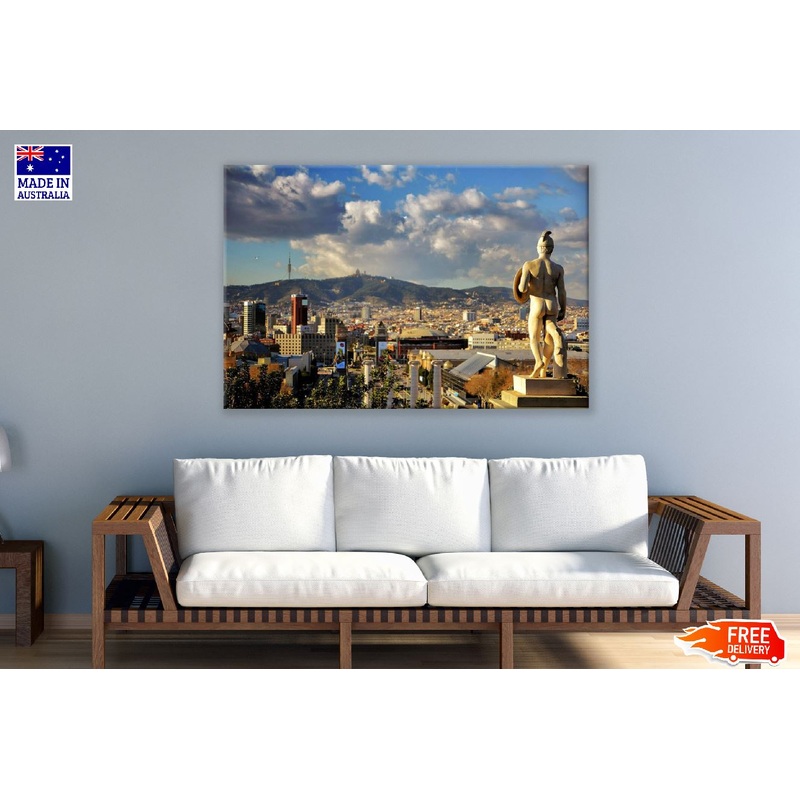 Placa d'Espanya Spain, Barcelona Sunset Photograph Print 100% Australian Made