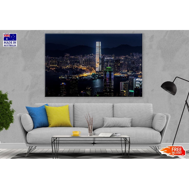 Ritz-Carlton Hong Kong Night View Photograph Print 100% Australian Made