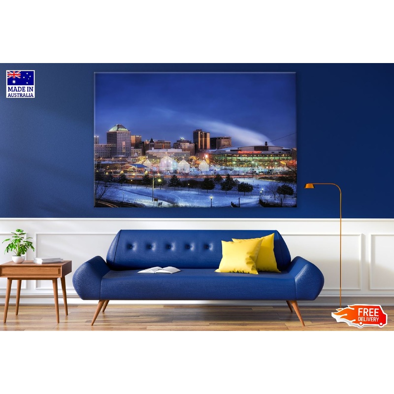 Saint Paul City Night view Photograph Print 100% Australian Made