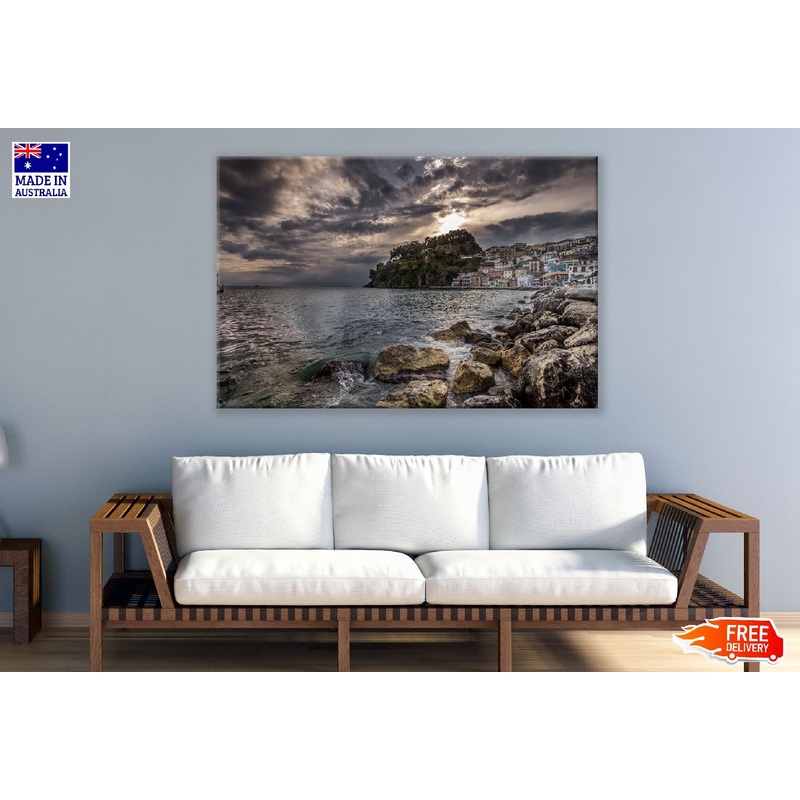 Sea View Parga City Greece Photograph Print 100% Australian Made