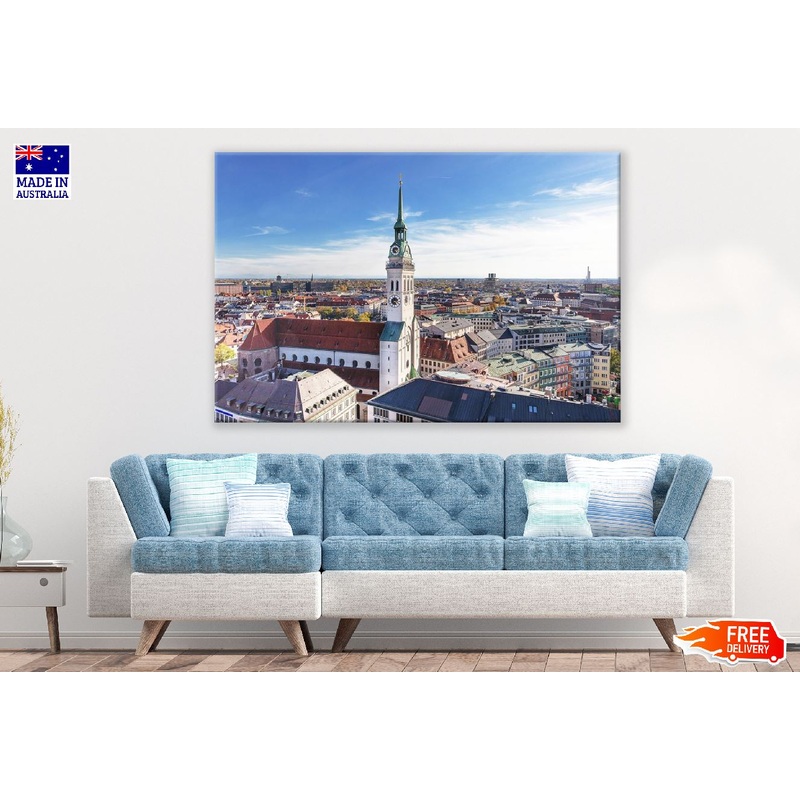 St. Peter's Church & Cityscape Photograph Germany Print 100% Australian Made