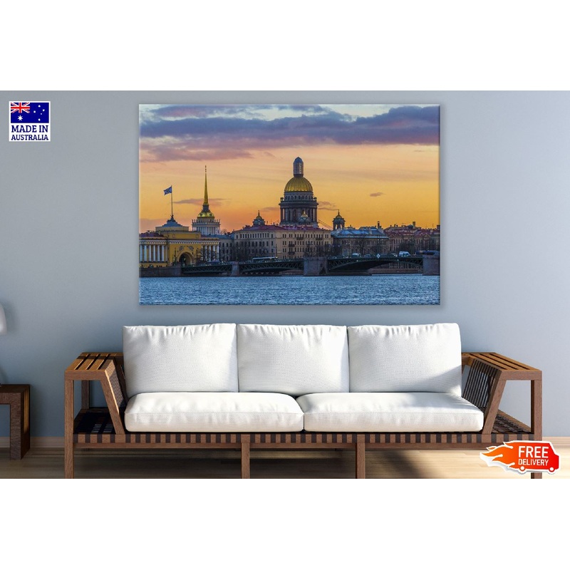 St. Petersburg Russia Sunset Photograph Print 100% Australian Made