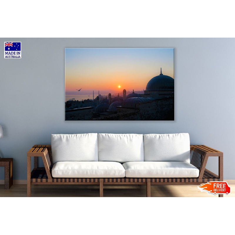 Suleymaniye Mosque Istanbul Sunset Photograph Print 100% Australian Made