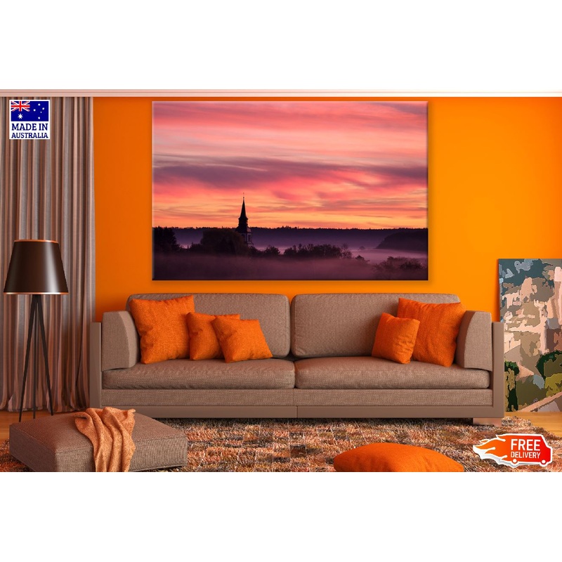 Sunrise Church Steeple Photograph Print 100% Australian Made